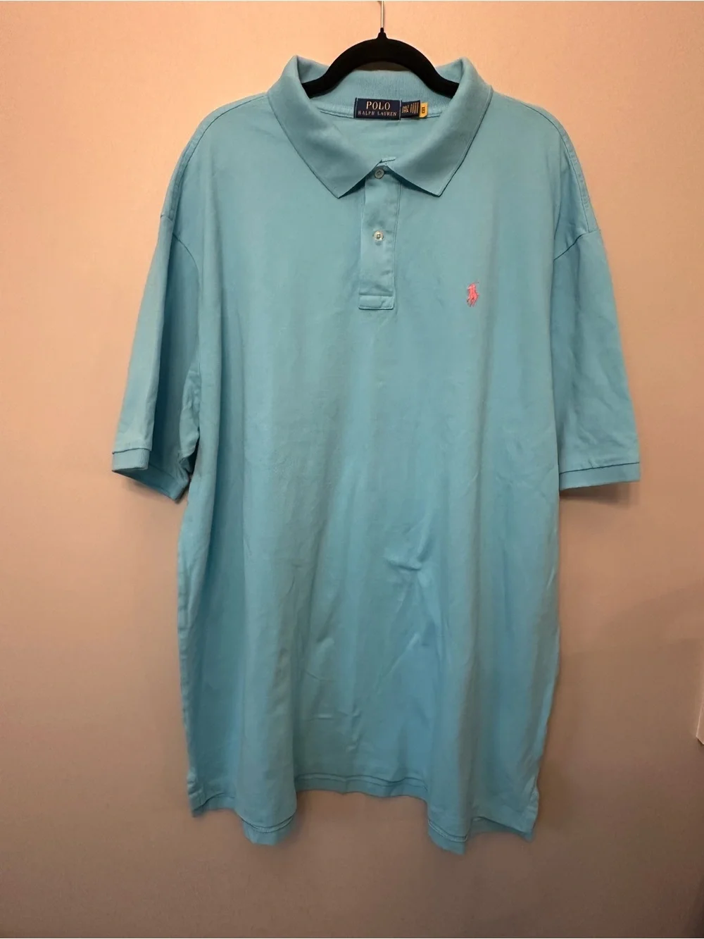 Polo by Ralph Lauren Light Blue Short-Sleeve Polo Shirt 3xlt